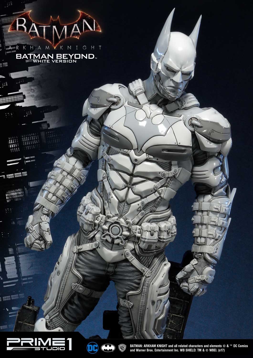 Batman: Arkham Knight - Batman - Museum Masterline Series  (MMDC-10WH) - 1/3 - Batman Beyond, White Version (Prime 1 Studio) photo 9