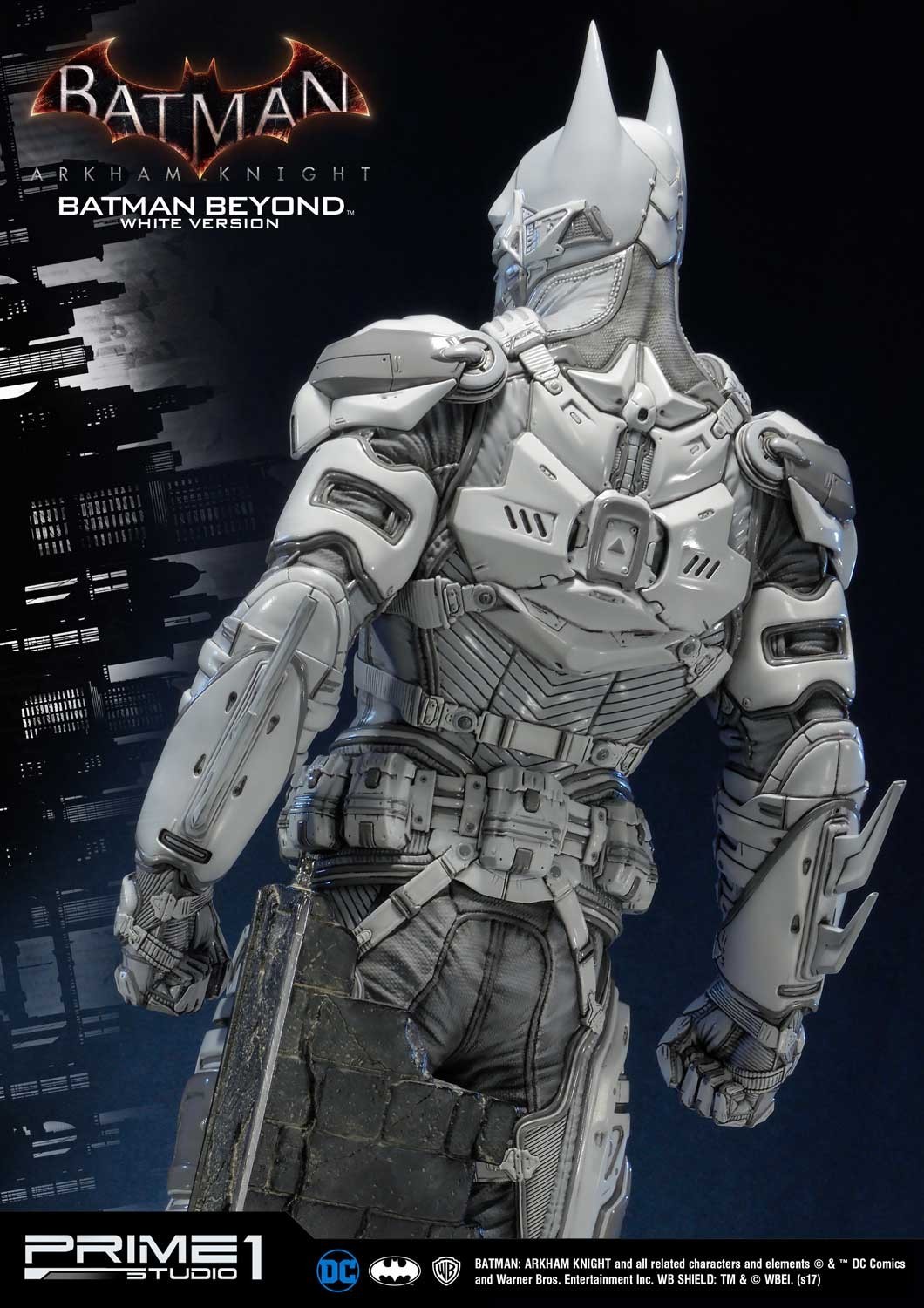 Batman: Arkham Knight - Batman - Museum Masterline Series  (MMDC-10WH) - 1/3 - Batman Beyond, White Version (Prime 1 Studio) photo 31