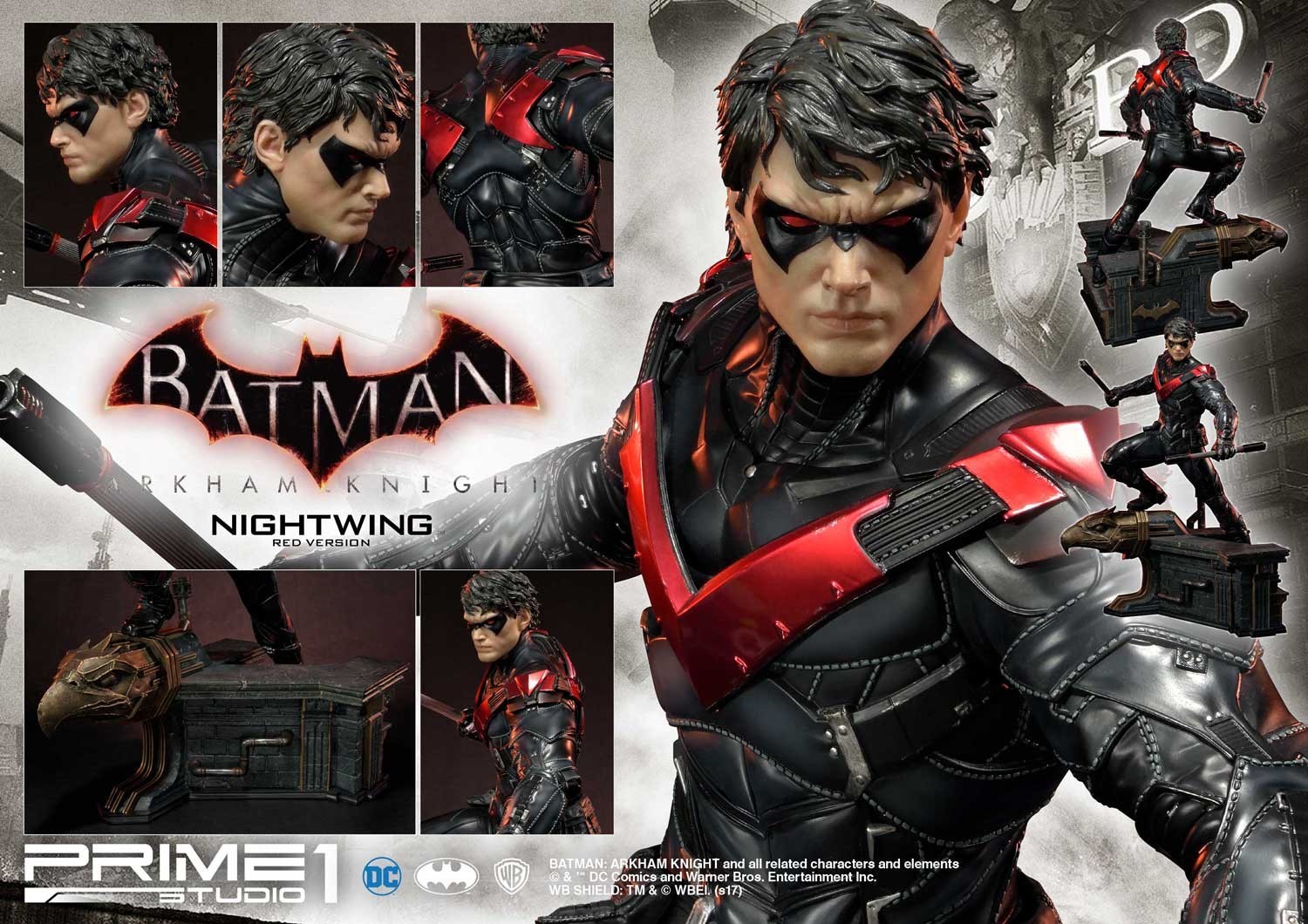 Batman: Arkham Knight - Nightwing - Museum Masterline Series  (MMDC-12RD) - 1/3 - Red Version (Prime 1 Studio) photo 8