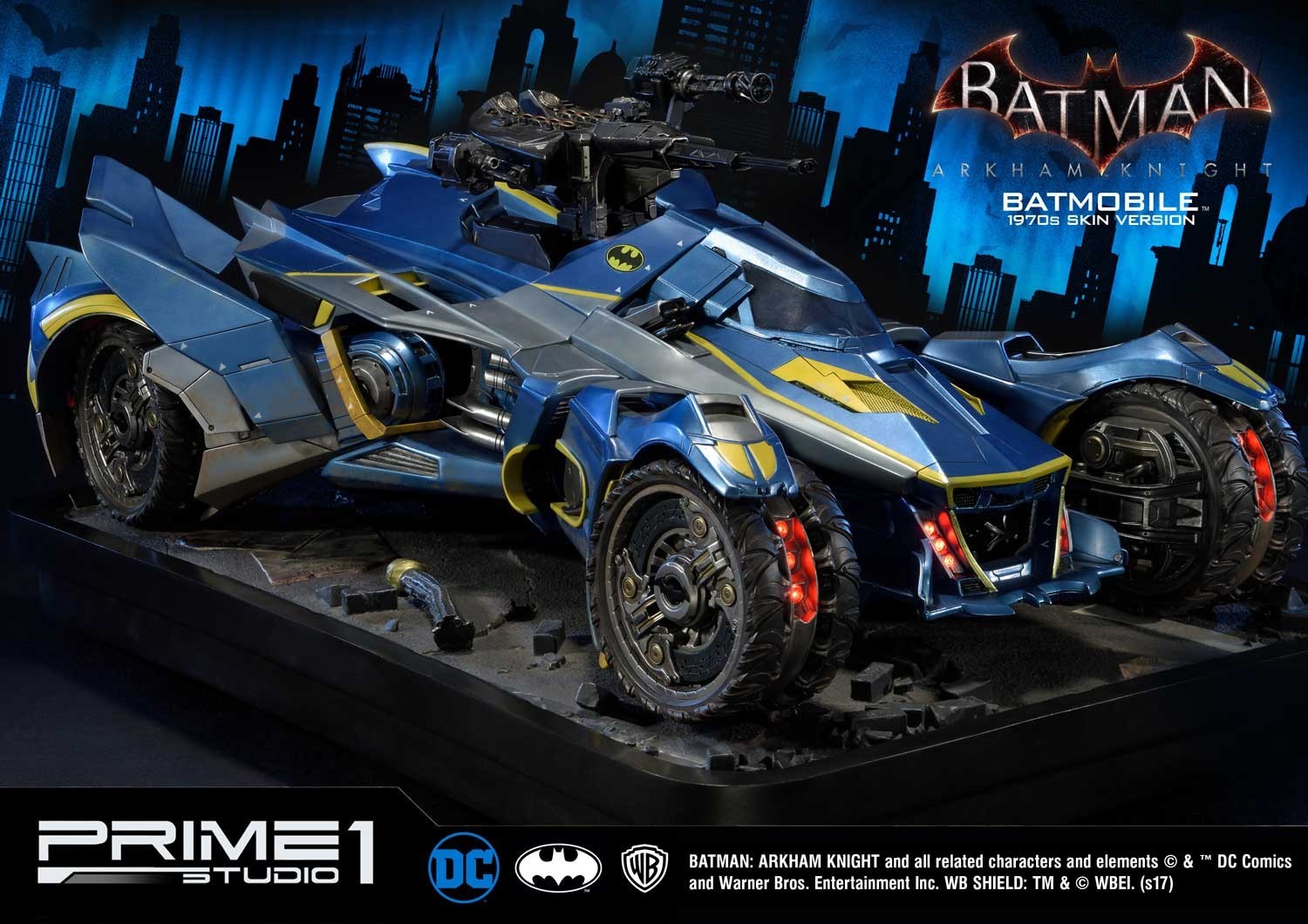 Batman: Arkham Knight - Museum Masterline Series  (MMDC-03BL) - Batmobile - 1/10 - 1970's skin Version (Prime 1 Studio) photo 2