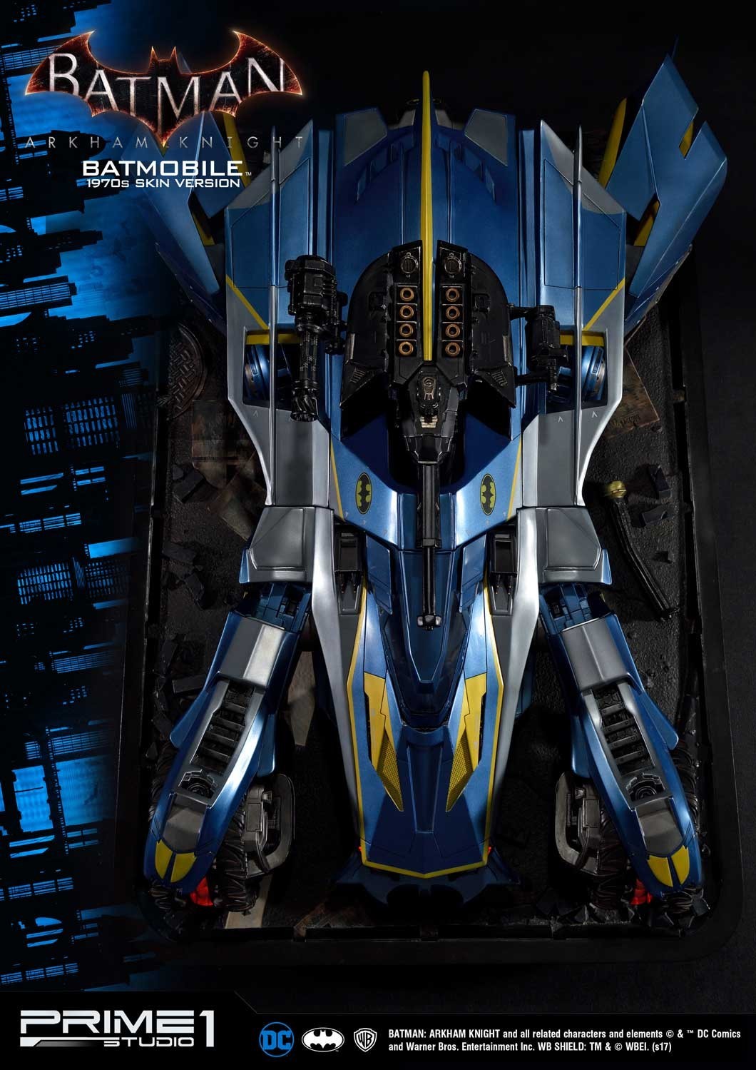 Batman: Arkham Knight - Museum Masterline Series  (MMDC-03BL) - Batmobile - 1/10 - 1970's skin Version (Prime 1 Studio) photo 3