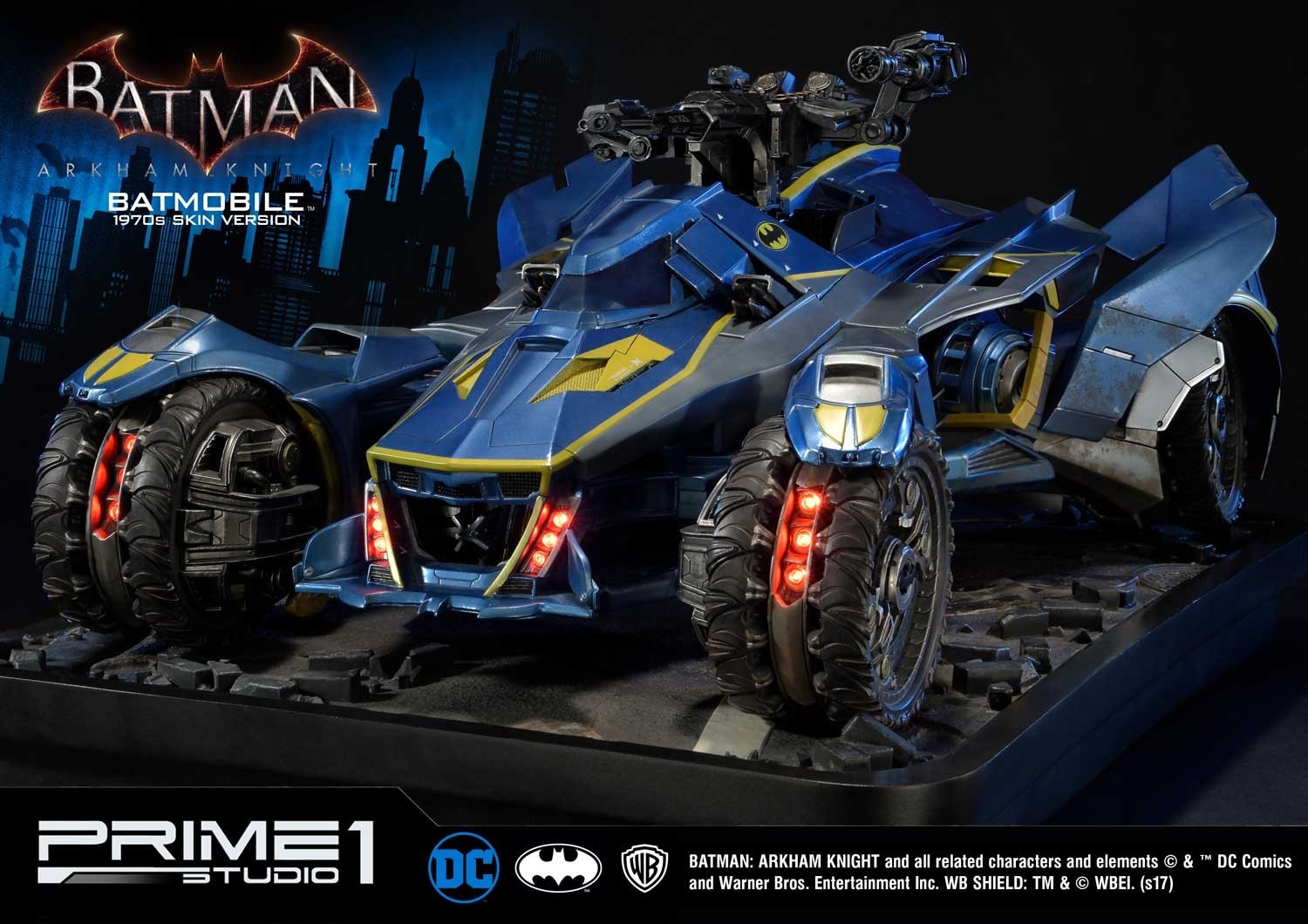 Batman: Arkham Knight - Museum Masterline Series  (MMDC-03BL) - Batmobile - 1/10 - 1970's skin Version (Prime 1 Studio) photo 13