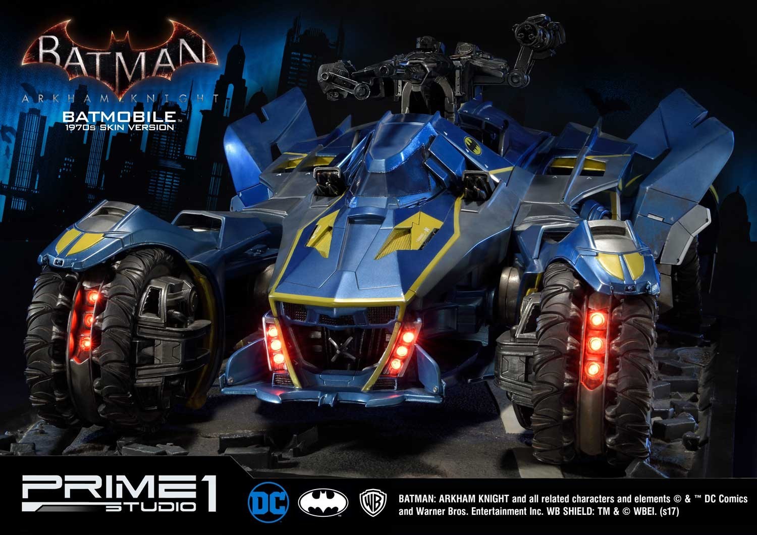 Batman: Arkham Knight - Museum Masterline Series  (MMDC-03BL) - Batmobile - 1/10 - 1970's skin Version (Prime 1 Studio) photo 14