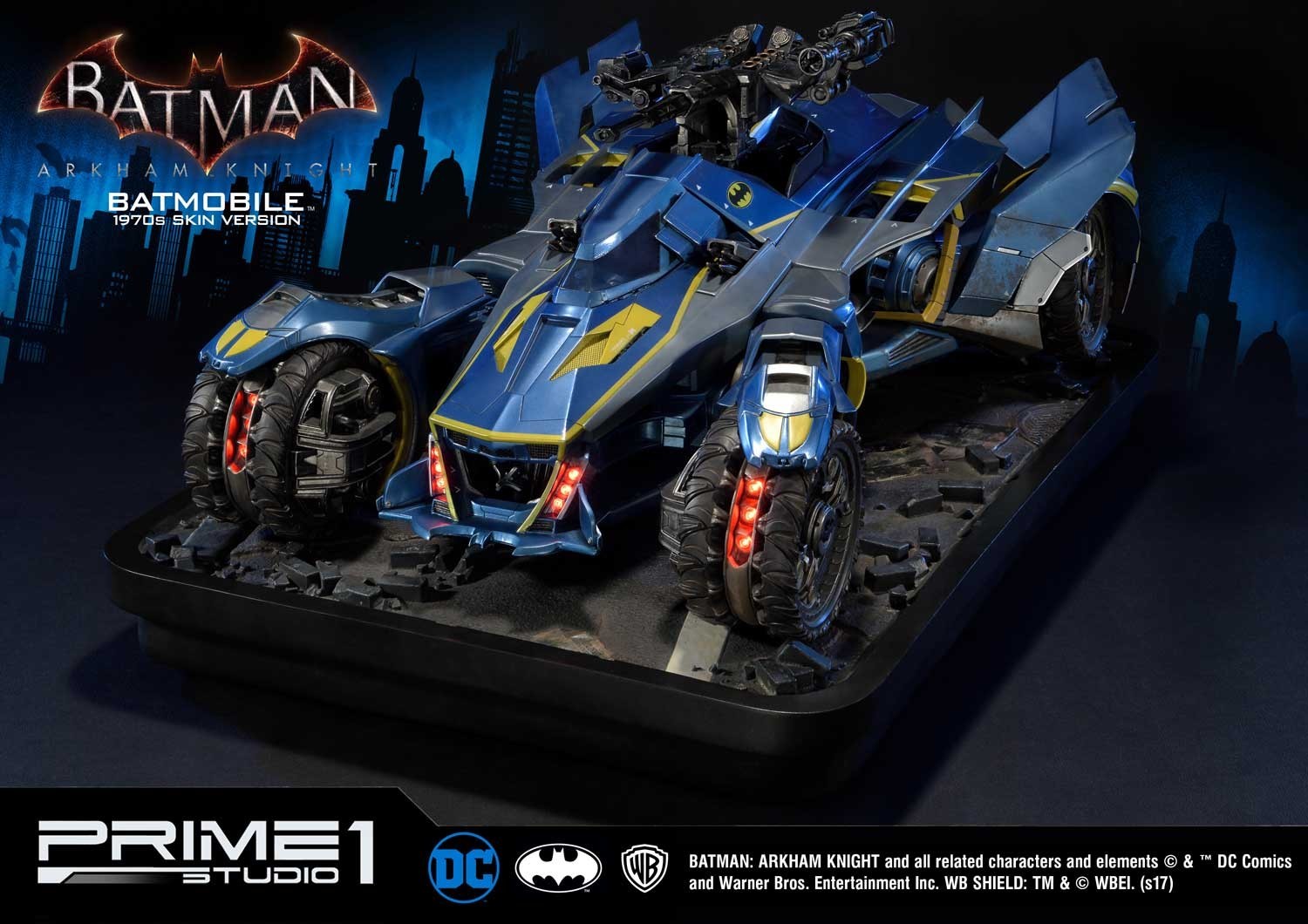 Batman: Arkham Knight - Museum Masterline Series  (MMDC-03BL) - Batmobile - 1/10 - 1970's skin Version (Prime 1 Studio) photo 16