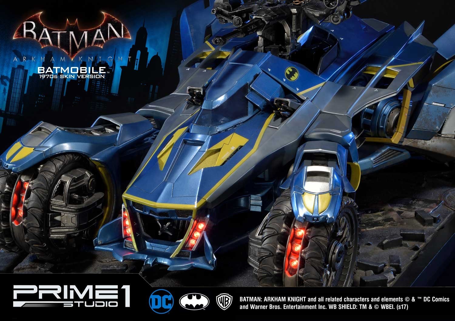 Batman: Arkham Knight - Museum Masterline Series  (MMDC-03BL) - Batmobile - 1/10 - 1970's skin Version (Prime 1 Studio) photo 18