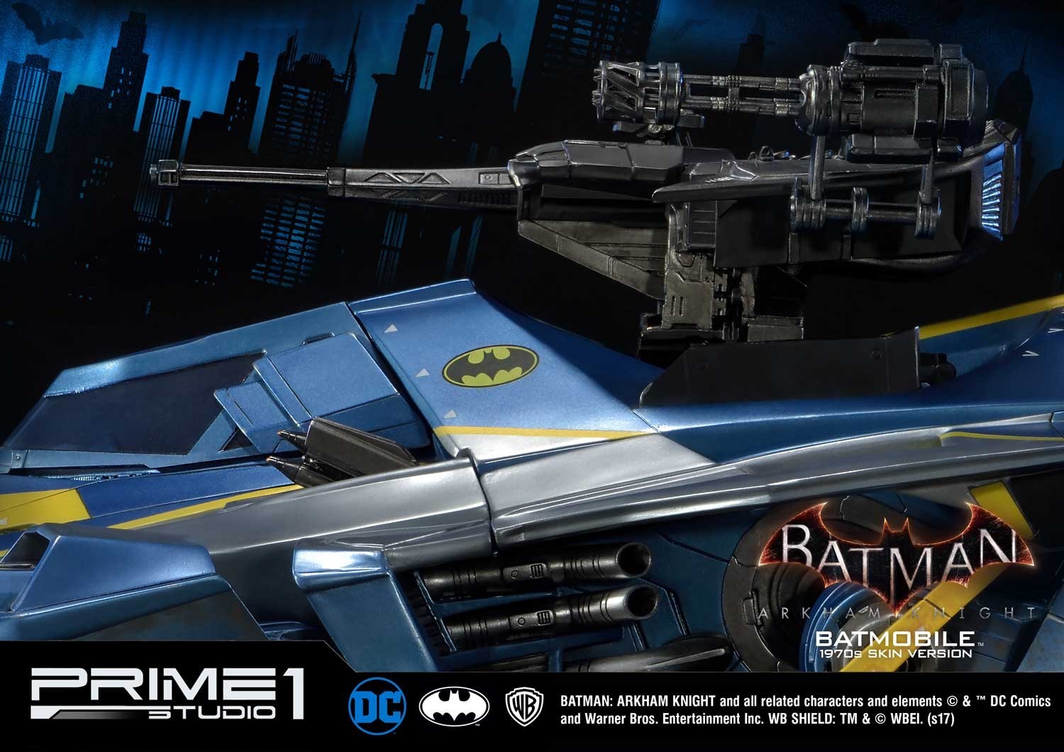 Batman: Arkham Knight - Museum Masterline Series  (MMDC-03BL) - Batmobile - 1/10 - 1970's skin Version (Prime 1 Studio) photo 20