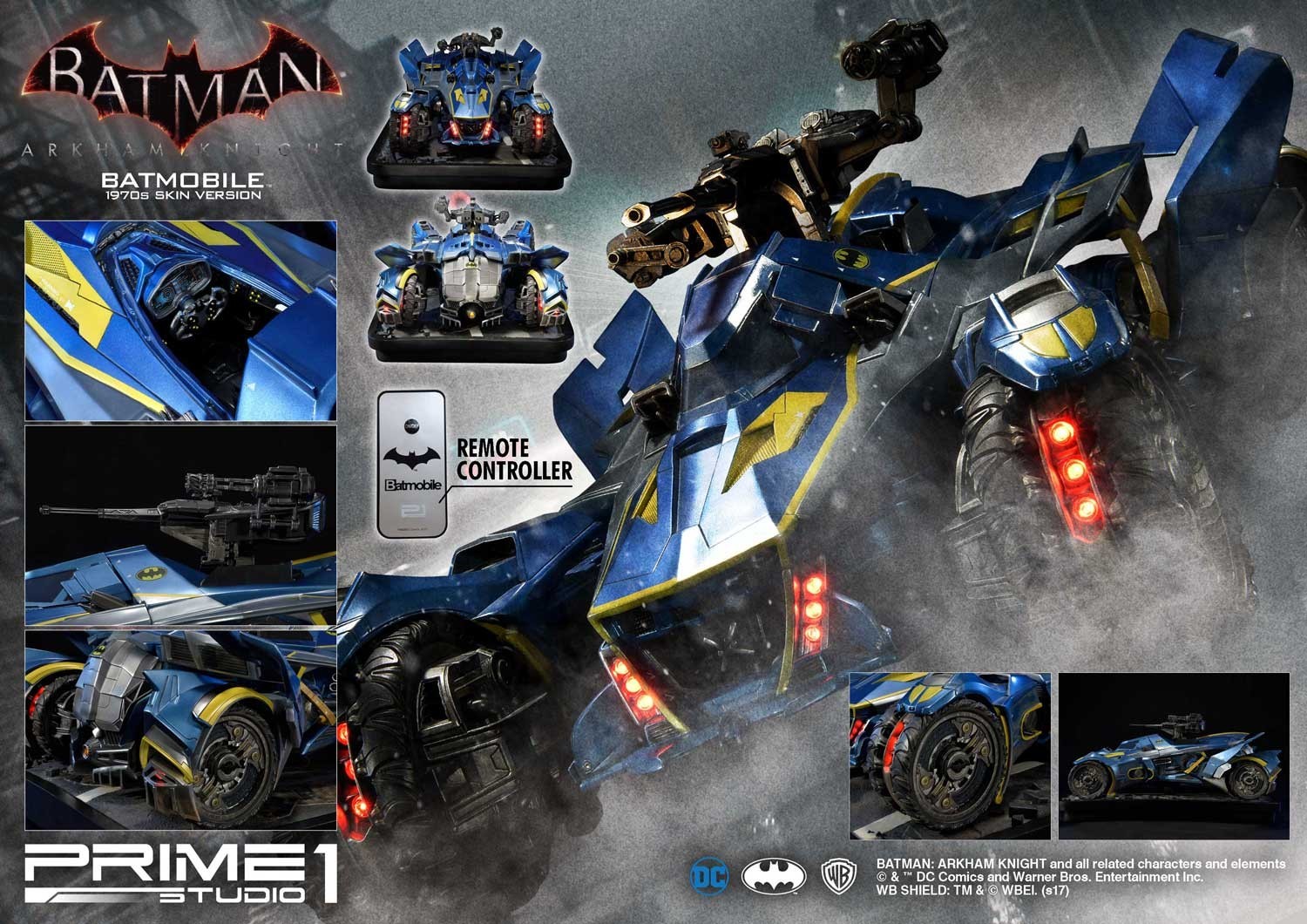Batman: Arkham Knight - Museum Masterline Series  (MMDC-03BL) - Batmobile - 1/10 - 1970's skin Version (Prime 1 Studio) photo 24
