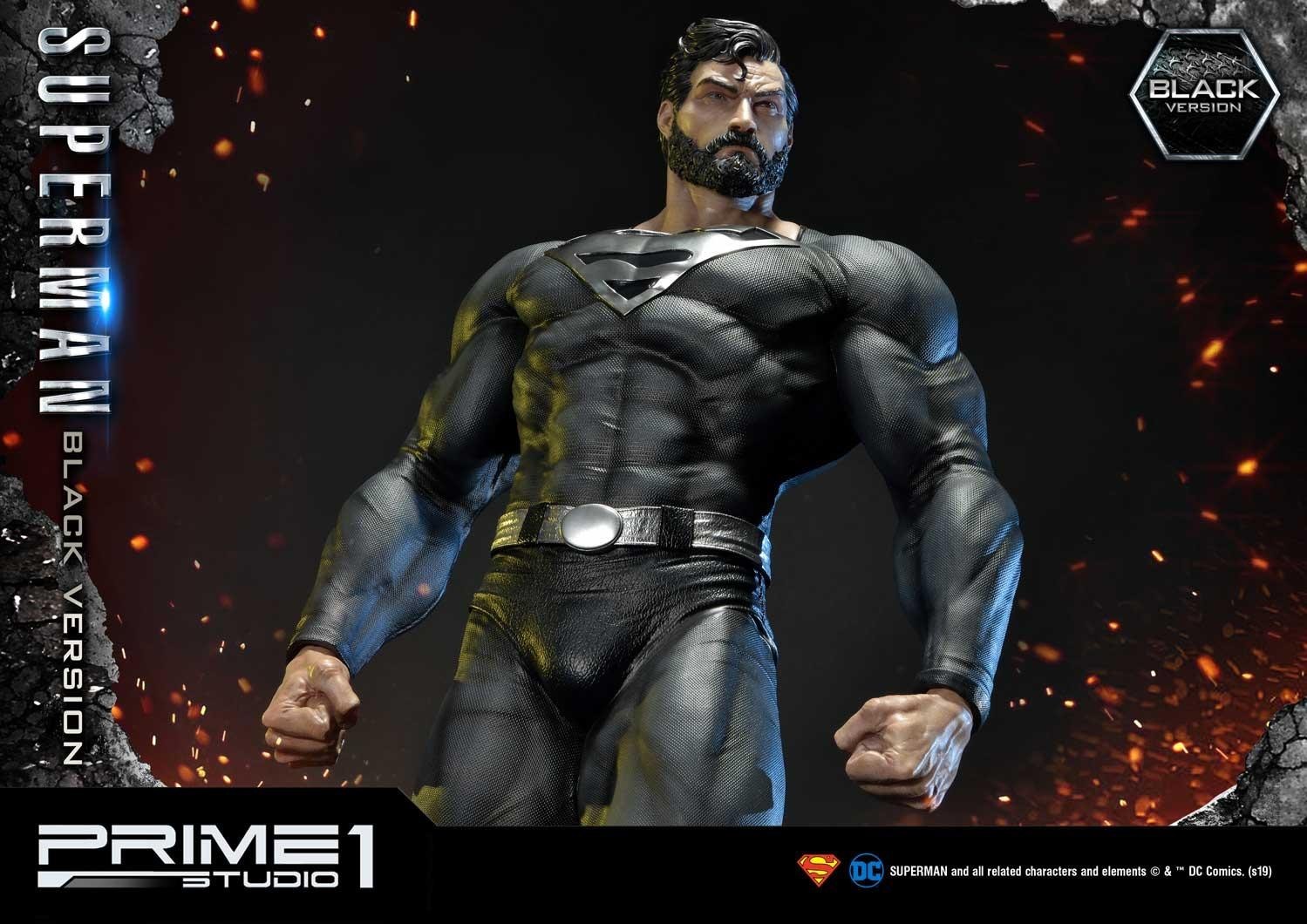 Superman - Museum Masterline Series  (MMDCBH-02BL) - 1/3 - Black Version (Prime 1 Studio)