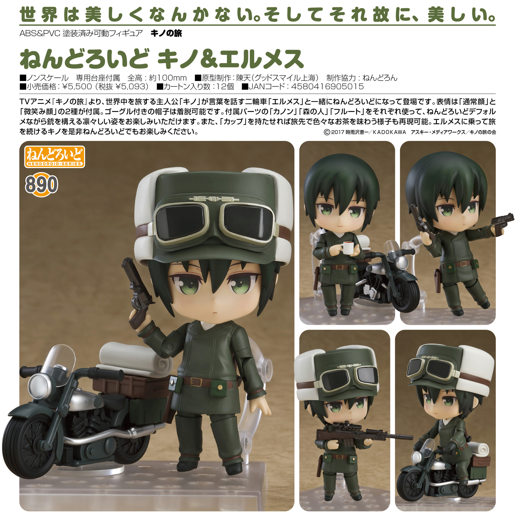 Kino no Tabi - The Beautiful World- The Animated Series - Hermes - Kino - Nendoroid  (#890) (Good Smile Company) photo 14