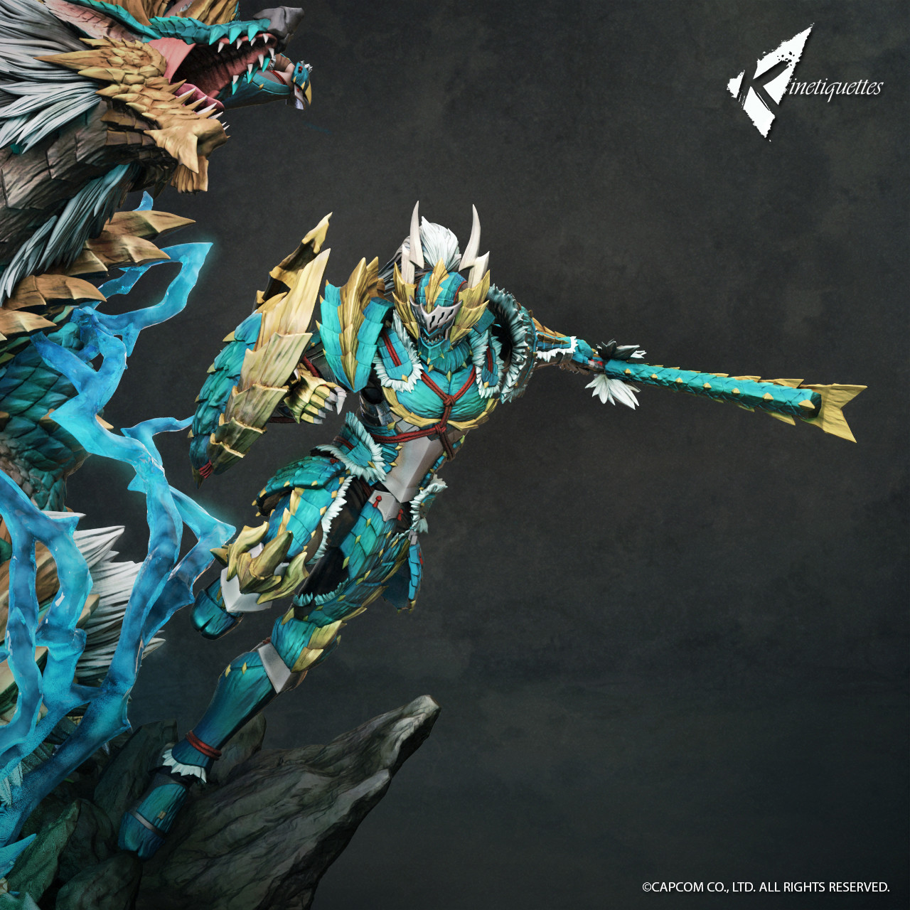 Monster Hunter - Hunter - 1/10 - Zinogre Armor, Male (Kinetiquettes) photo 3