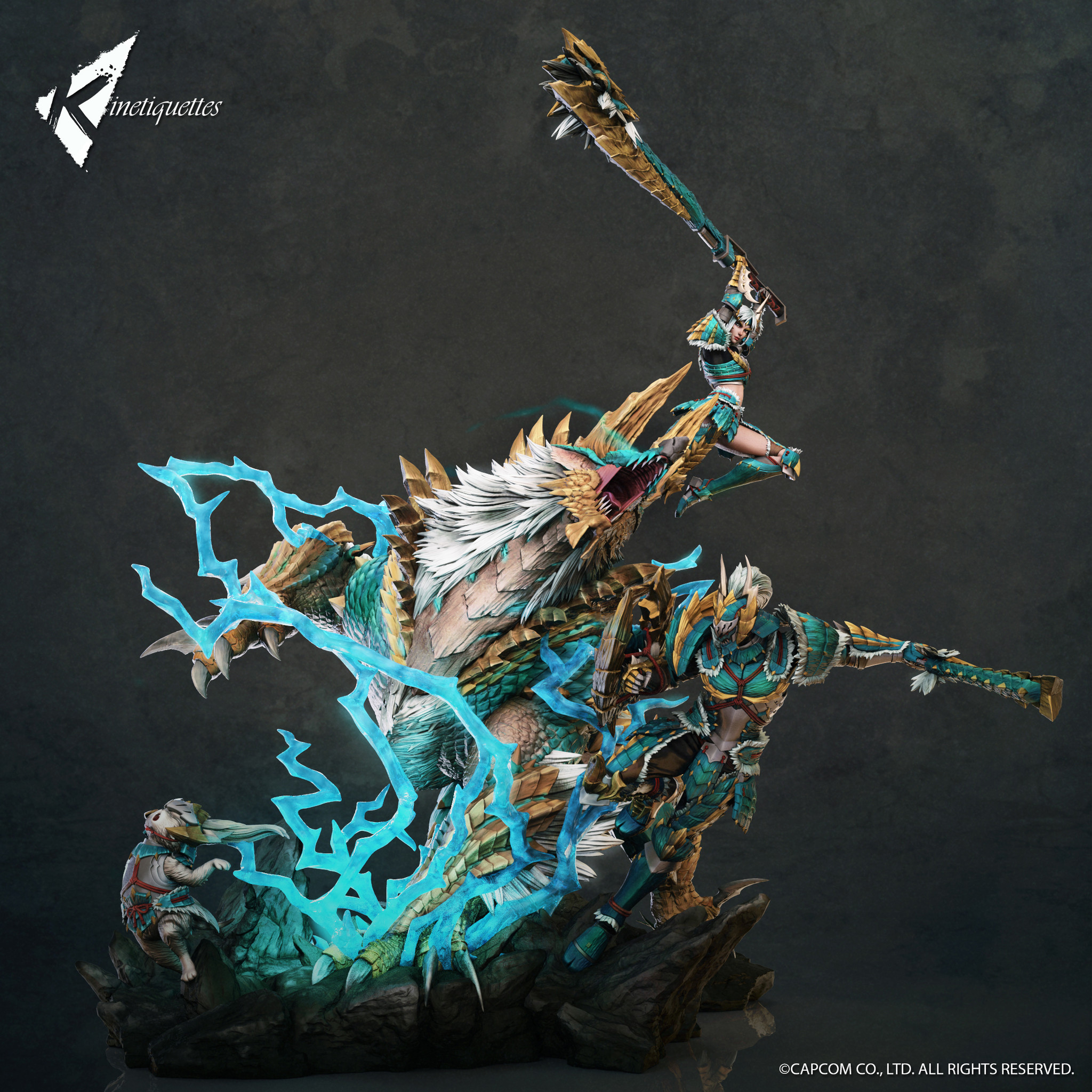Monster Hunter - Hunter - 1/10 - Zinogre Armor, Female (Kinetiquettes) photo 2