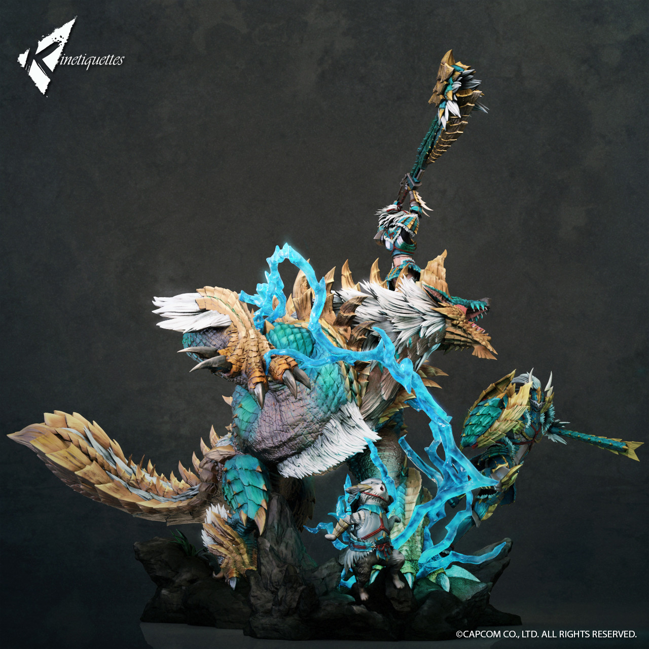Monster Hunter - Otomo Airou - 1/10 - Zinogre Armor (Kinetiquettes) photo 3
