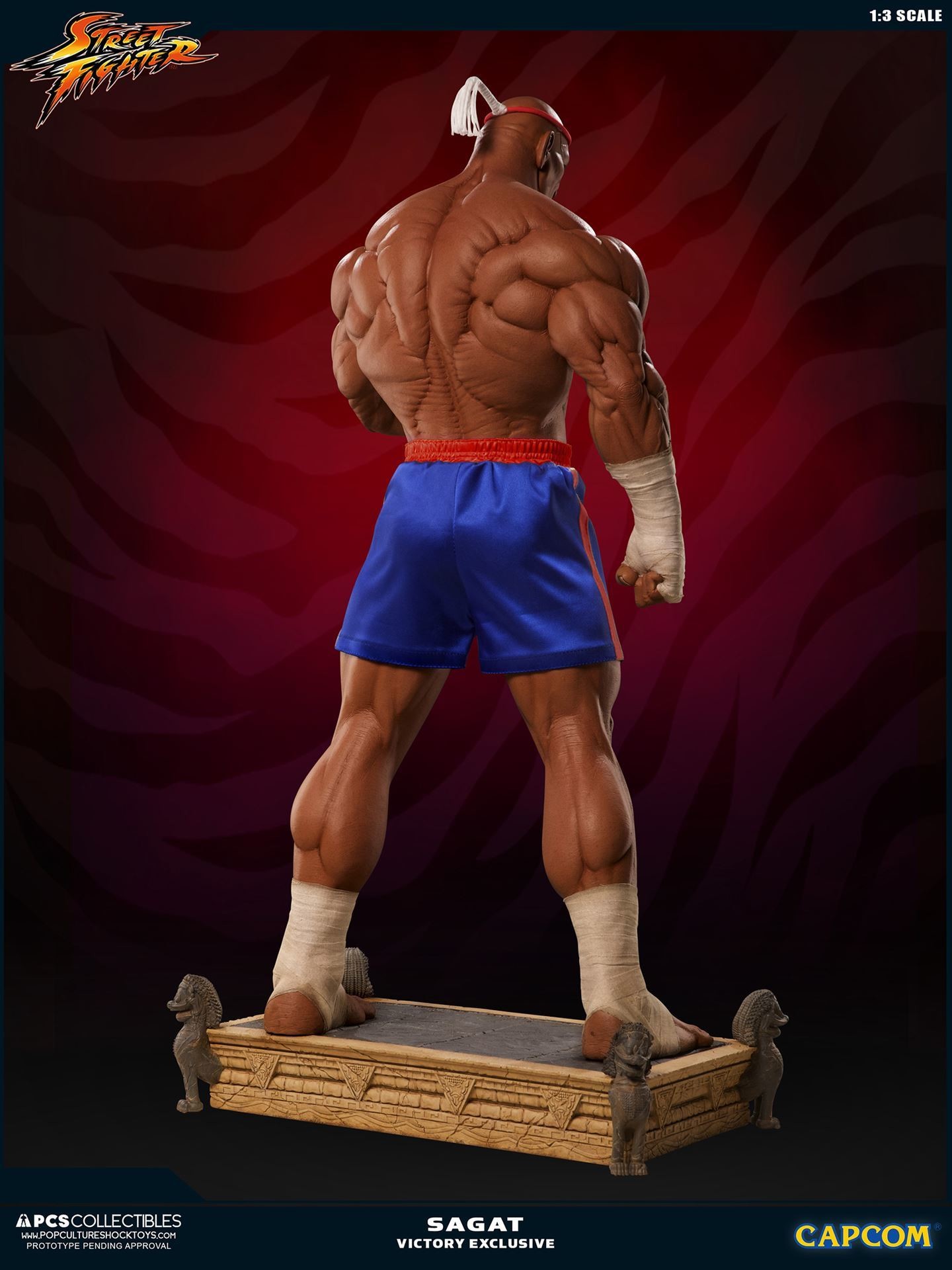 Street Fighter II V - Sagat - Mixed Media - 1/3 - PCS Exclusive, Victory (Premium Collectibles Studio) photo 29