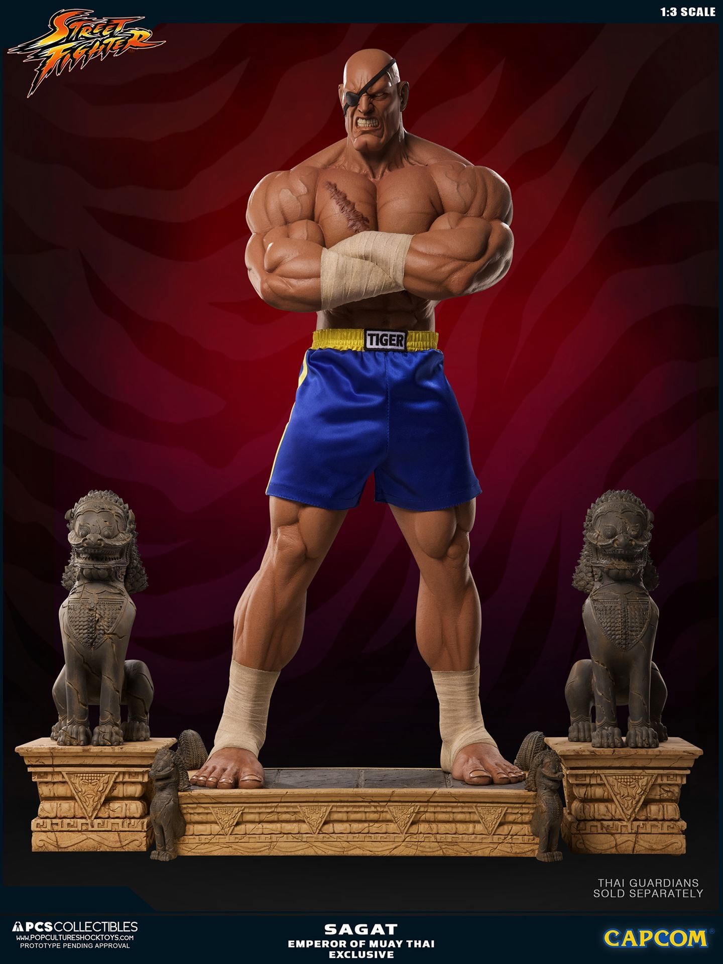 Street Fighter II - Mixed Media - Thai Guardian statues - 1/3 (Premium Collectibles Studio) photo 2