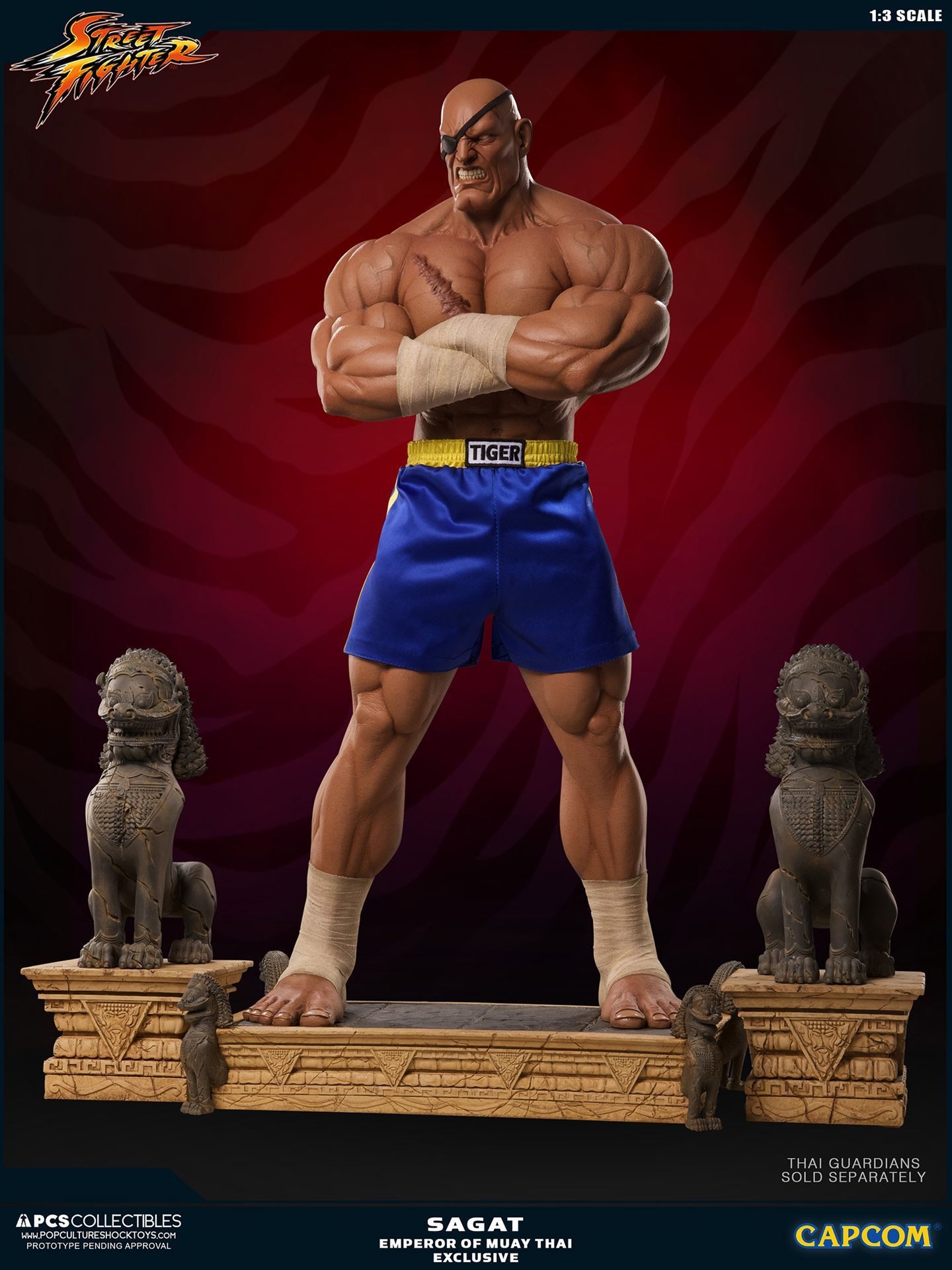 Street Fighter II - Mixed Media - Thai Guardian statues - 1/3 (Premium Collectibles Studio) photo 5