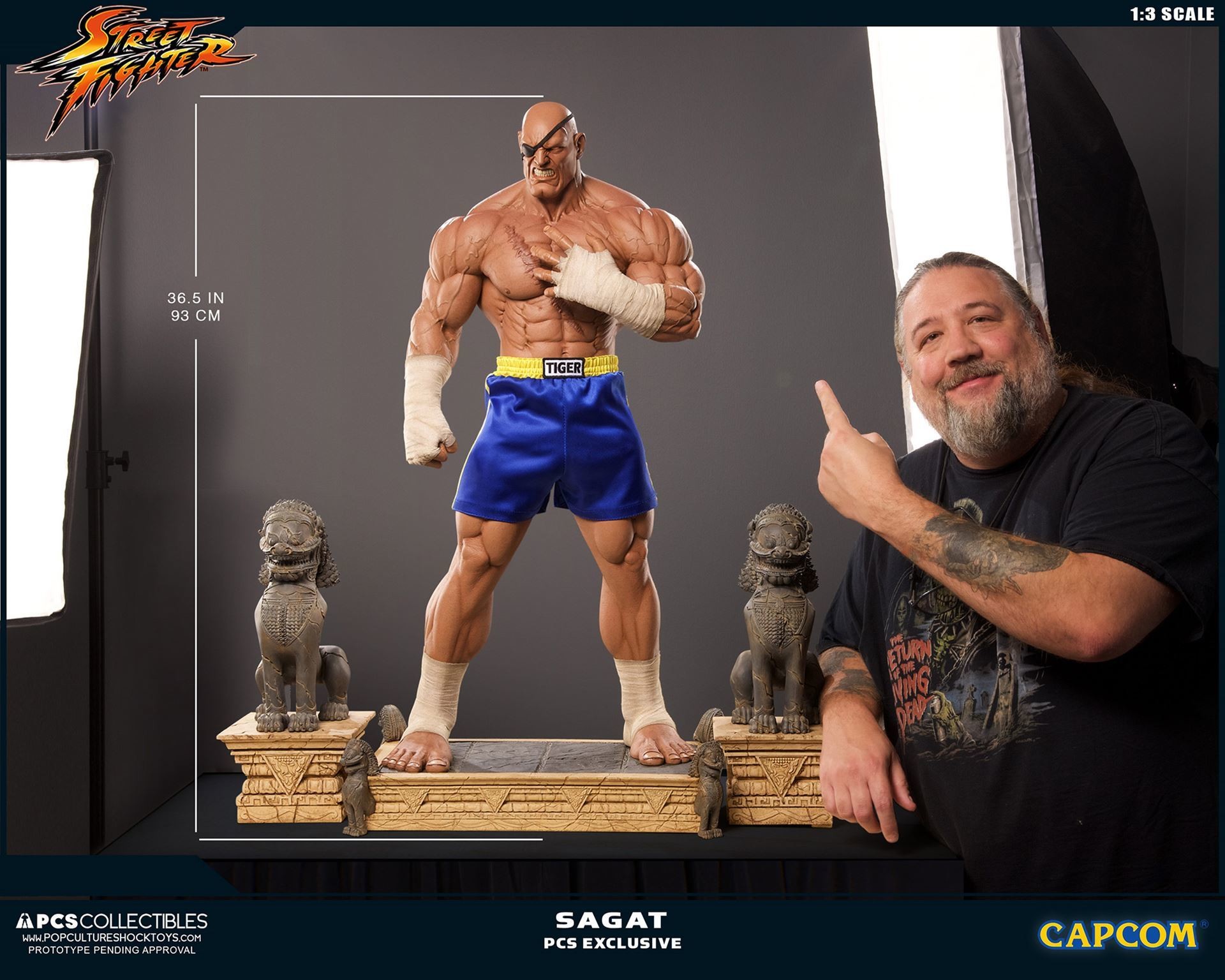 Street Fighter II - Mixed Media - Thai Guardian statues - 1/3 (Premium Collectibles Studio) photo 6