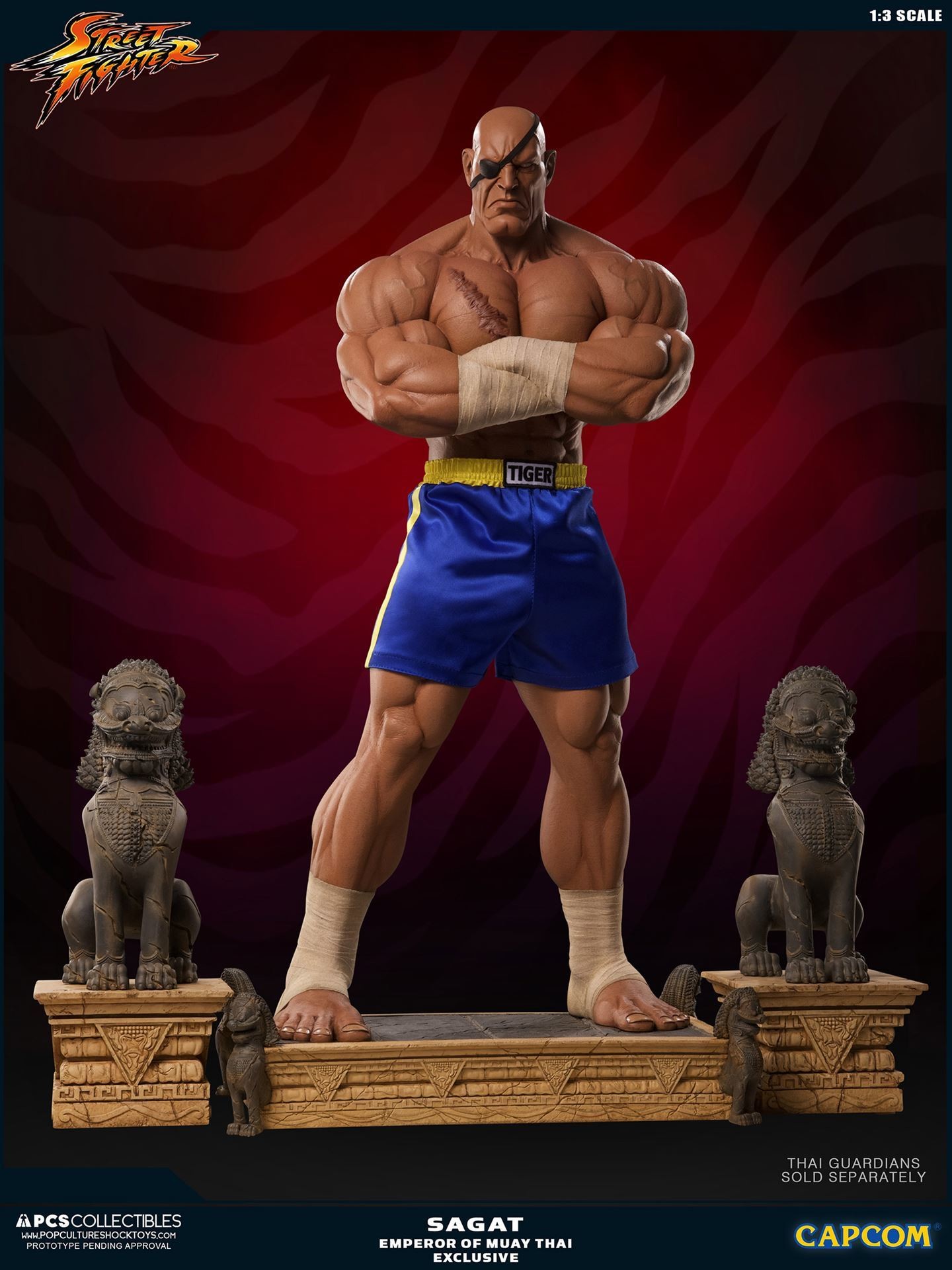 Street Fighter II - Mixed Media - Thai Guardian statues - 1/3 (Premium Collectibles Studio) photo 7
