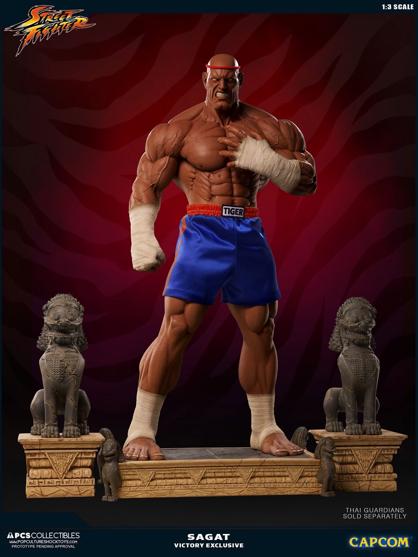 Street Fighter II - Mixed Media - Thai Guardian statues - 1/3 (Premium Collectibles Studio) photo 10