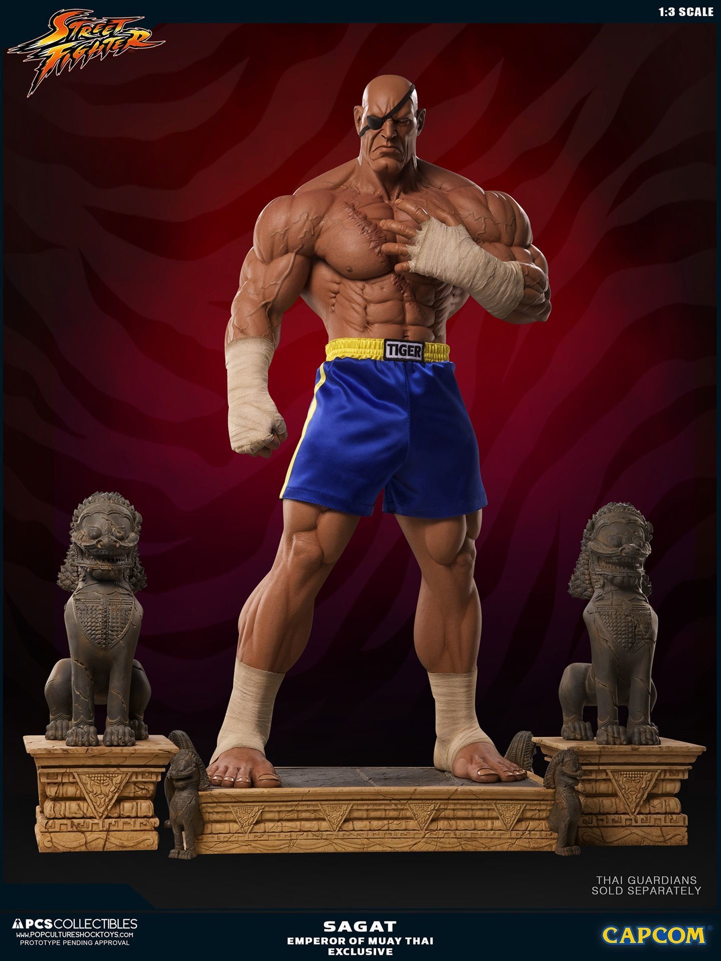 Street Fighter II - Mixed Media - Thai Guardian statues - 1/3 (Premium Collectibles Studio) photo 16