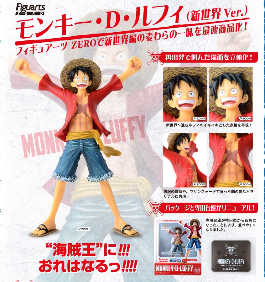 One Piece - Monkey D. Luffy - Figuarts ZERO - The New World (Bandai) photo 5