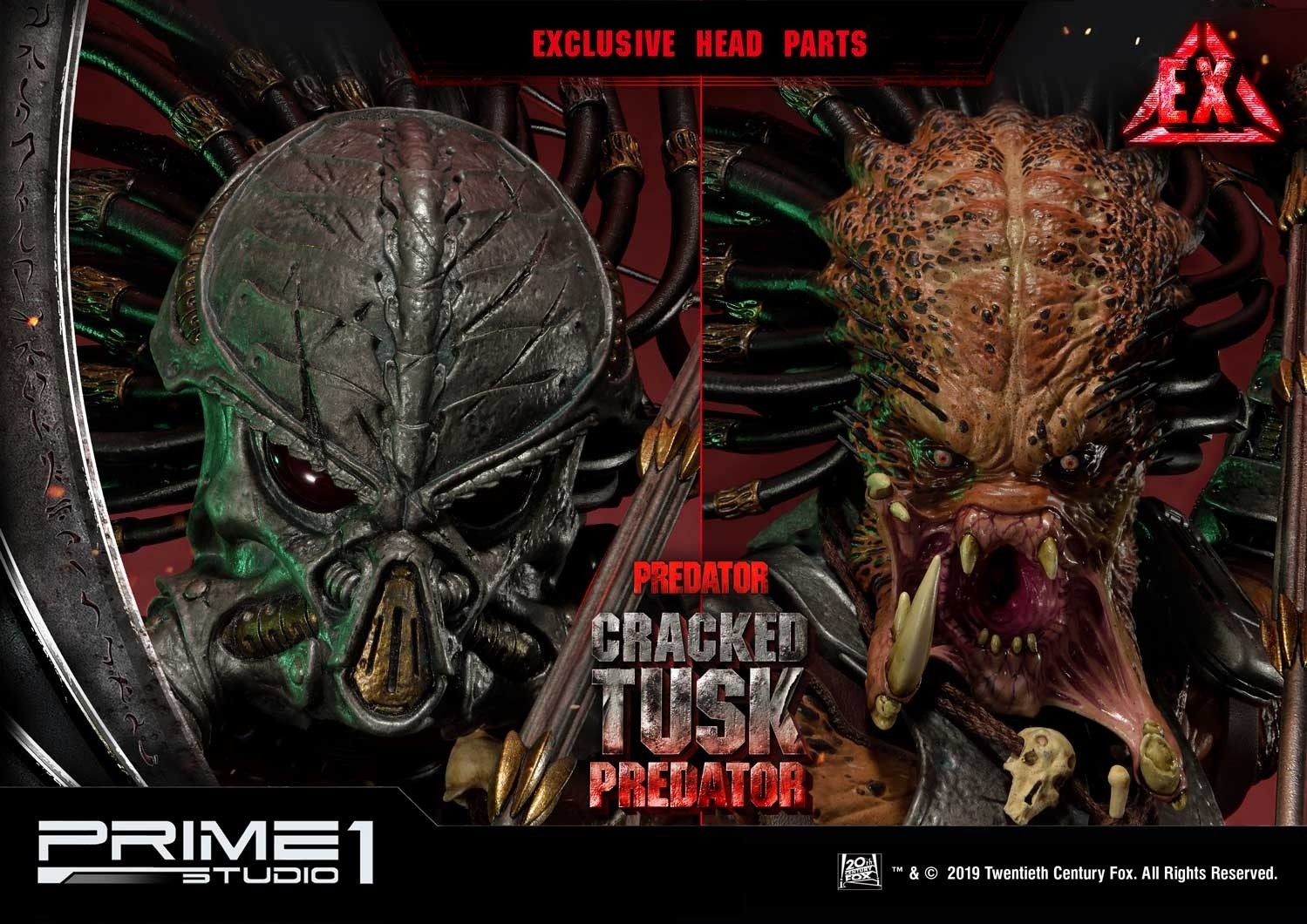 Predator: Life and Death - Cracked Tusk Predator - Premium Masterline (PMDHPR-01) - 1/4 (Prime 1 Studio) photo 2