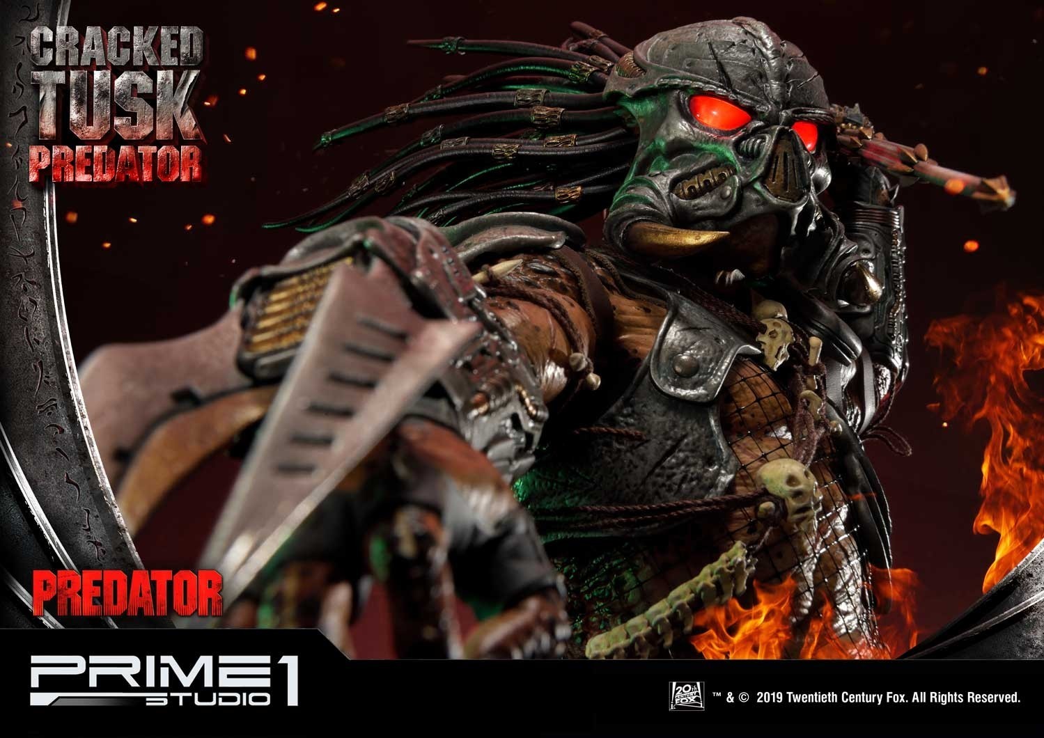 Predator: Life and Death - Cracked Tusk Predator - Premium Masterline (PMDHPR-01) - 1/4 (Prime 1 Studio) photo 17