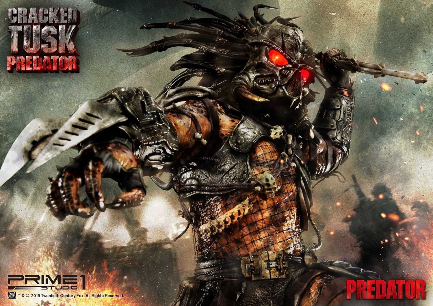 Predator: Life and Death - Cracked Tusk Predator - Premium Masterline (PMDHPR-01) - 1/4 (Prime 1 Studio) photo 22