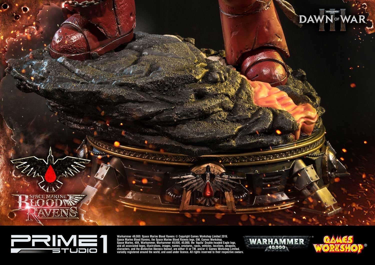 Warhammer 40,000: Dawn of War III - Space Marine Blood Raven - Premium Masterline  (PMWH40K-02) - 1/4 (Prime 1 Studio) photo 6