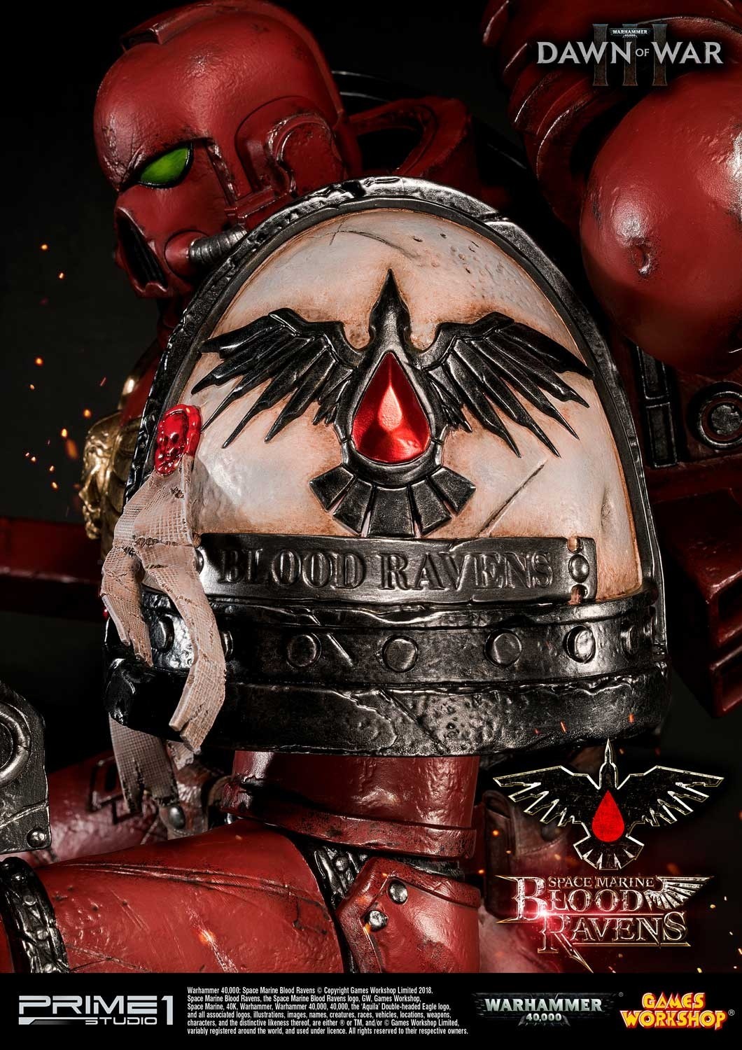 Warhammer 40,000: Dawn of War III - Space Marine Blood Raven - Premium Masterline  (PMWH40K-02) - 1/4 (Prime 1 Studio) photo 14