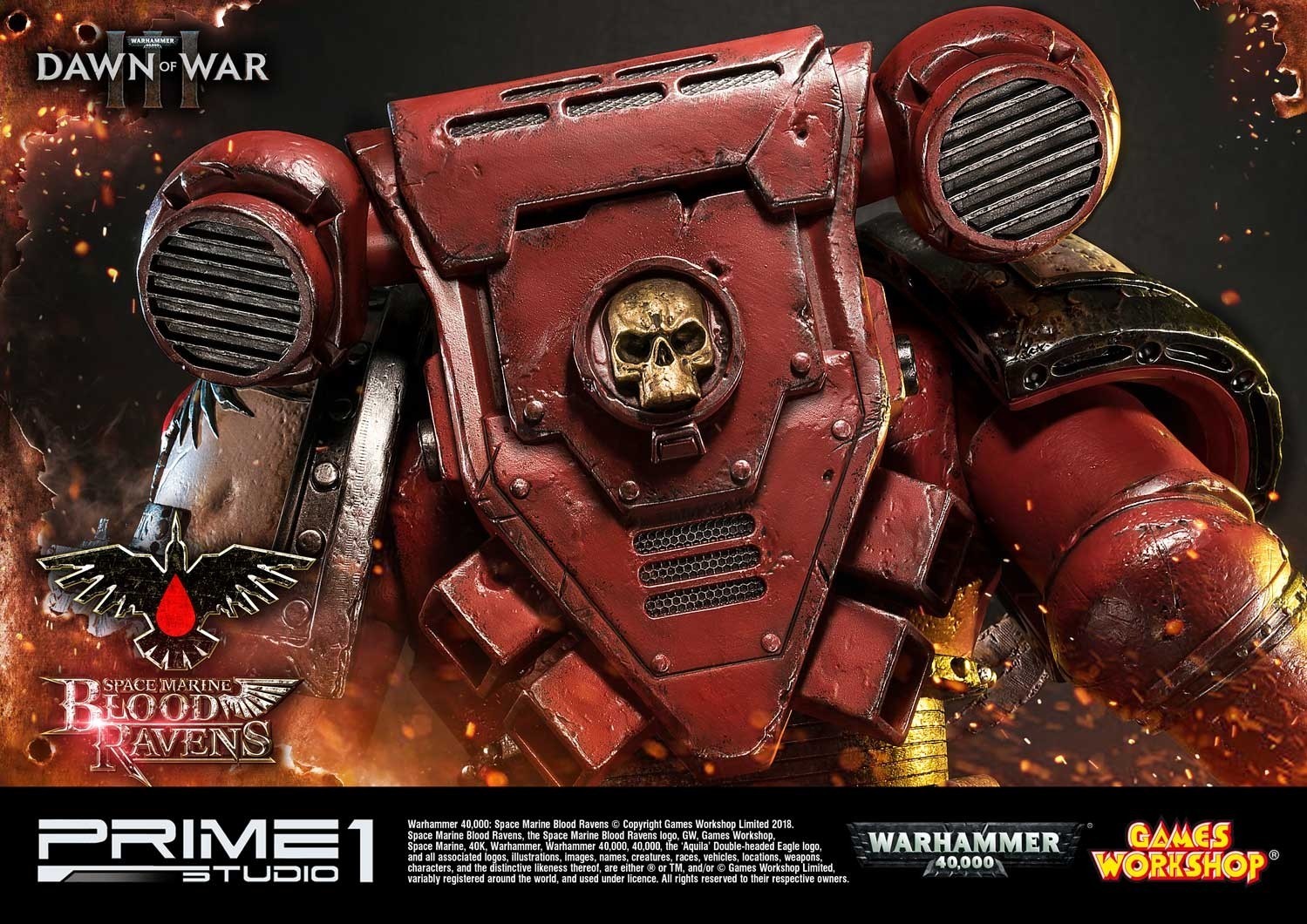 Warhammer 40,000: Dawn of War III - Space Marine Blood Raven - Premium Masterline  (PMWH40K-02) - 1/4 (Prime 1 Studio) photo 19