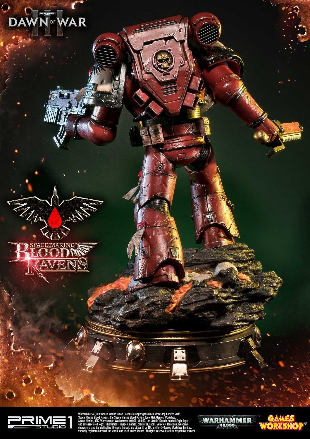Warhammer 40,000: Dawn of War III - Space Marine Blood Raven - Premium Masterline  (PMWH40K-02) - 1/4 (Prime 1 Studio) photo 37