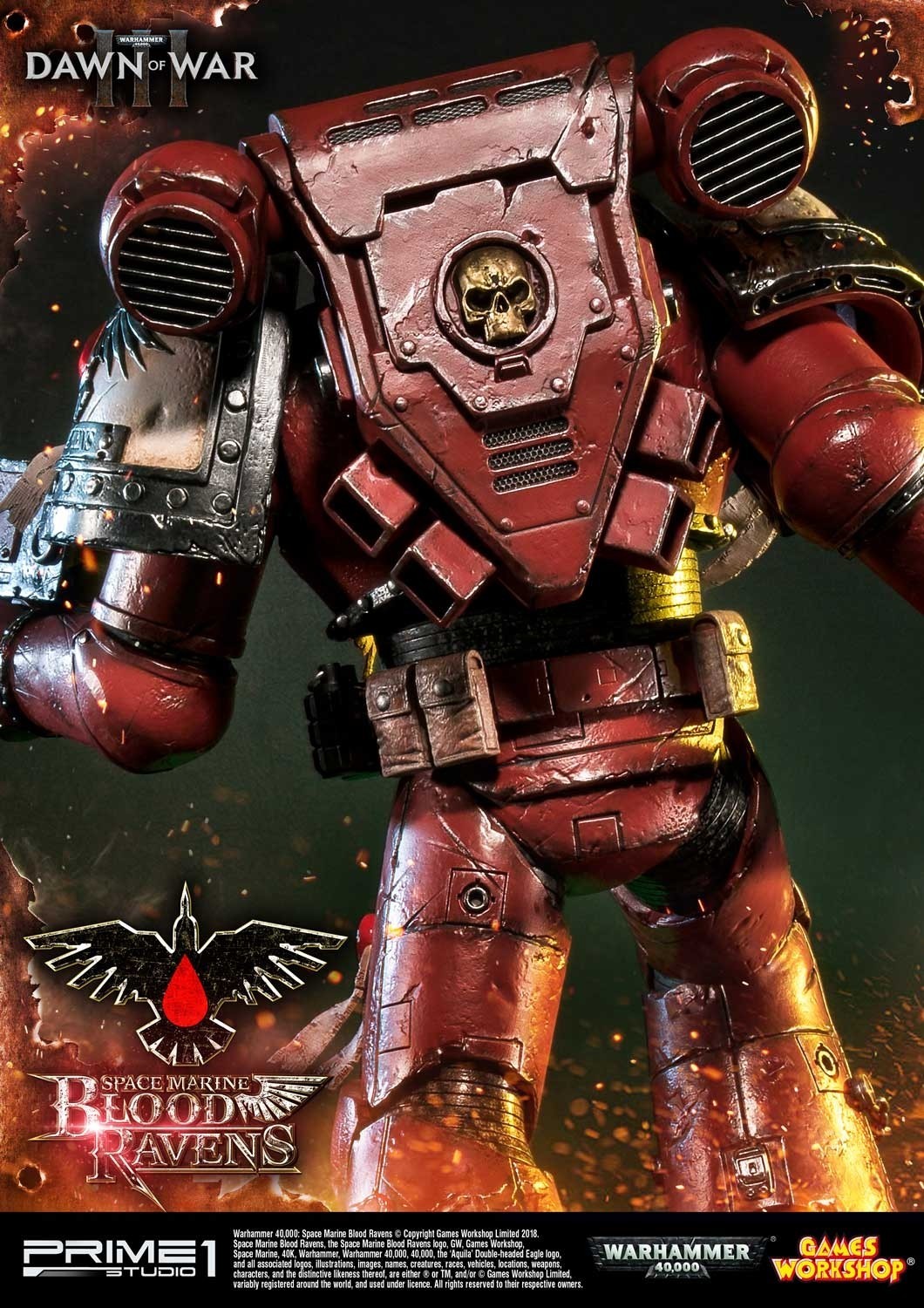 Warhammer 40,000: Dawn of War III - Space Marine Blood Raven - Premium Masterline  (PMWH40K-02) - 1/4 (Prime 1 Studio) photo 50