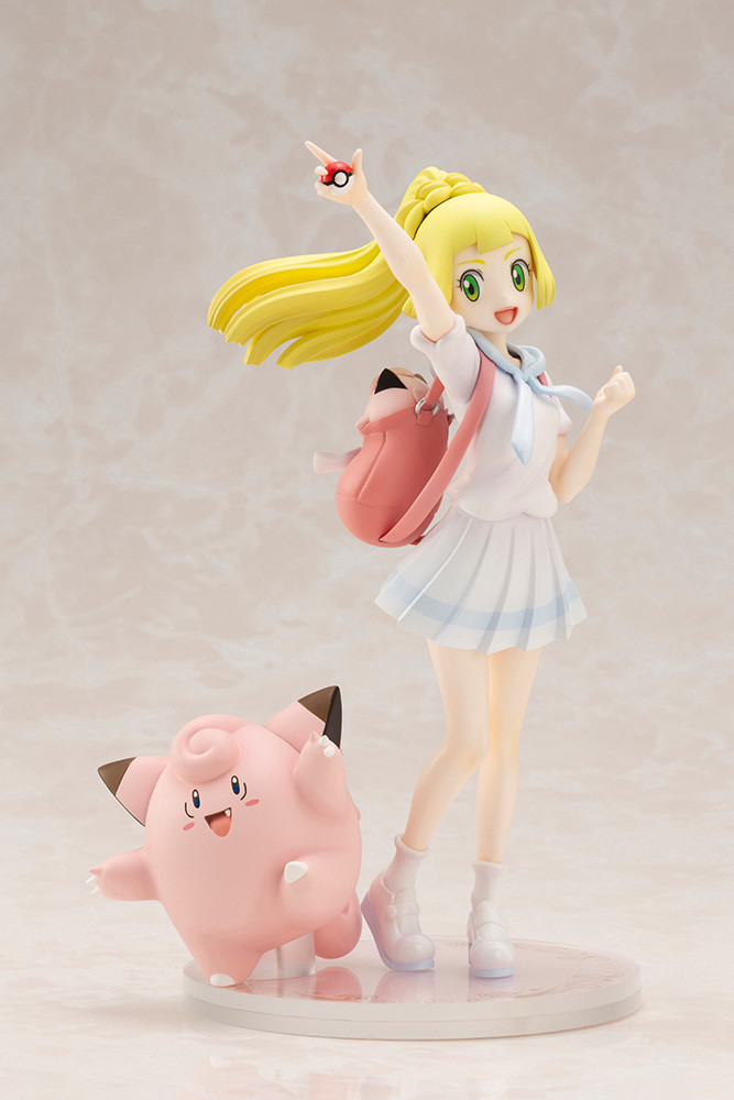 Pocket Monsters Ultra Moon - Pocket Monsters Ultra Sun - Lilie - Pippi - Pokémon Center Original Figure - 1/8 - Ganba ver. (Kotobukiya) photo 4