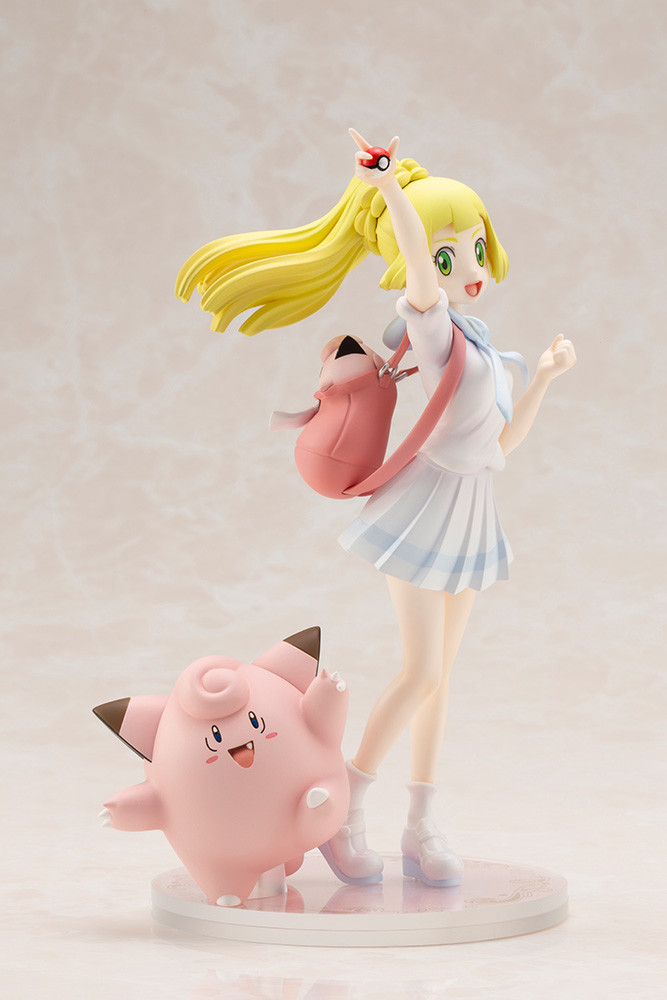 Pocket Monsters Ultra Moon - Pocket Monsters Ultra Sun - Lilie - Pippi - Pokémon Center Original Figure - 1/8 - Ganba ver. (Kotobukiya) photo 6