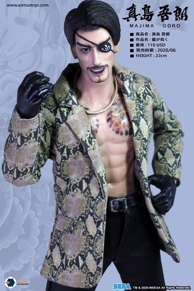 Ryu ga Gotoku - Majima Goro - Ultimate 8" Action Figure  (YAKU02A) - 1/9 (Asmus Toys) photo 7