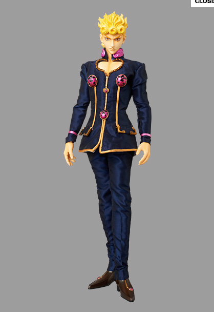 Jojo no Kimyou na Bouken - Ougon no Kaze - Giorno Giovanna - Real Action Heroes  (#540) - 1/6 (Medicom Toy) photo 3