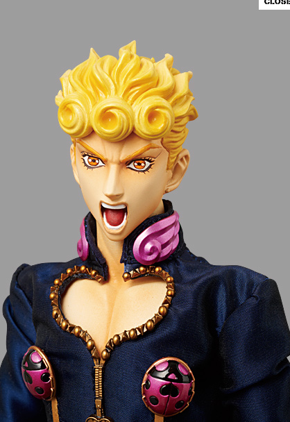 Jojo no Kimyou na Bouken - Ougon no Kaze - Giorno Giovanna - Real Action Heroes  (#540) - 1/6 (Medicom Toy) photo 4