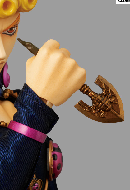 Jojo no Kimyou na Bouken - Ougon no Kaze - Giorno Giovanna - Real Action Heroes  (#540) - 1/6 (Medicom Toy) photo 7