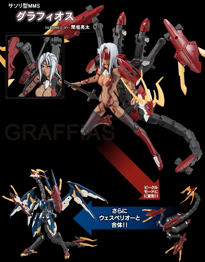 Busou Shinki - Graffias - MMS - 1/1 - Full Set MMS Type Scorpion (Konami) photo 2