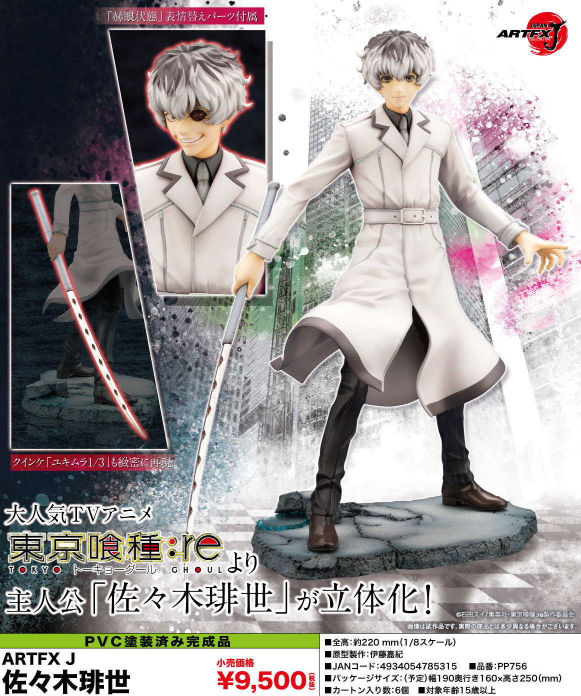 Tokyo Ghoul:re - Sasaki Haise - ARTFX J - 1/8 (Kotobukiya) photo 4