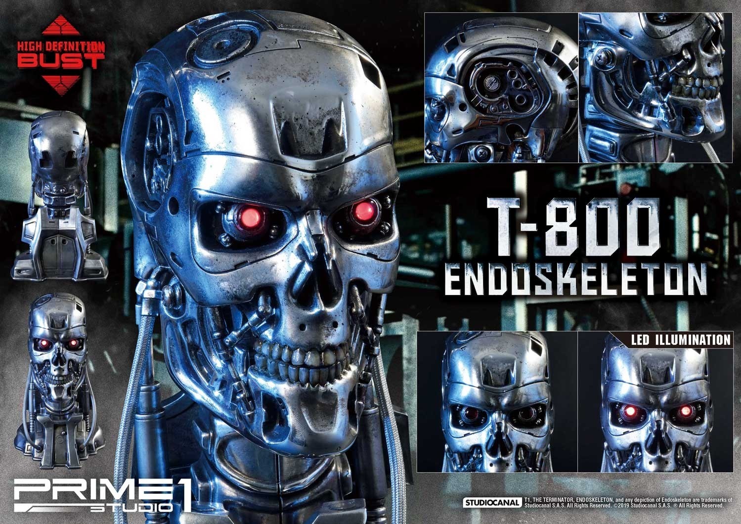 The Terminator - T-800 - Bust - High Definition Bust - 1/2 (Prime 1 Studio) photo 11