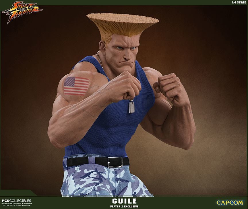 Street Fighter - Guile - Mixed Media - 1/4 - PCS Exclusive, Player 2 (Premium Collectibles Studio, Sideshow Collectibles) photo 2
