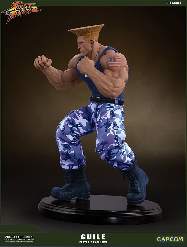 Street Fighter - Guile - Mixed Media - 1/4 - PCS Exclusive, Player 2 (Premium Collectibles Studio, Sideshow Collectibles) photo 5