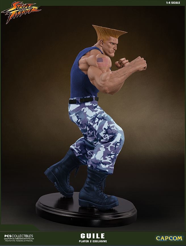Street Fighter - Guile - Mixed Media - 1/4 - PCS Exclusive, Player 2 (Premium Collectibles Studio, Sideshow Collectibles) photo 6