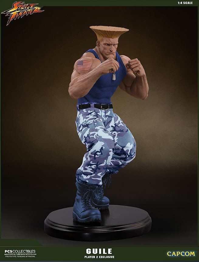 Street Fighter - Guile - Mixed Media - 1/4 - PCS Exclusive, Player 2 (Premium Collectibles Studio, Sideshow Collectibles) photo 7