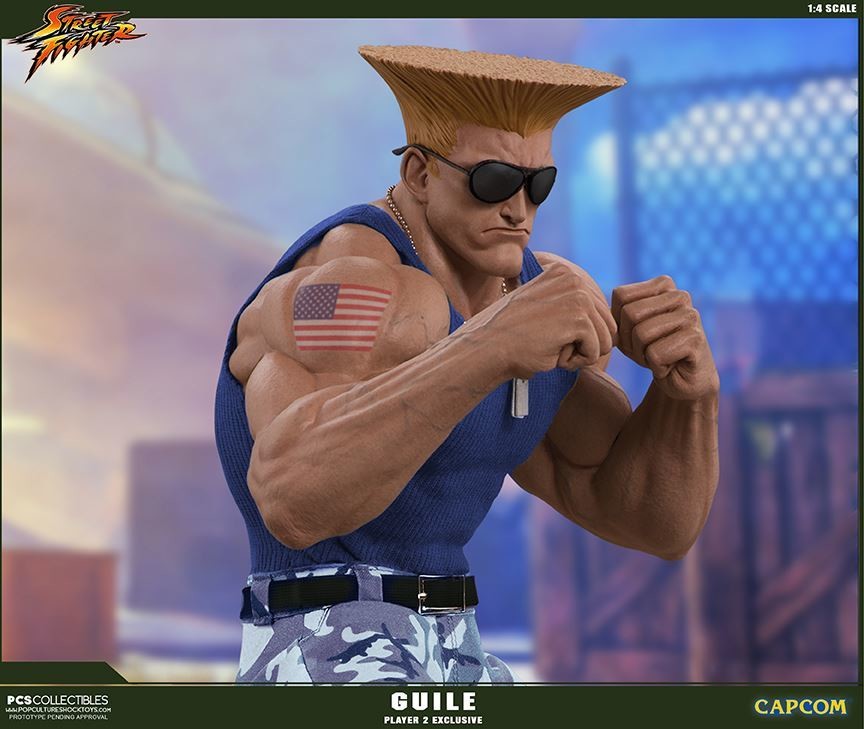 Street Fighter - Guile - Mixed Media - 1/4 - PCS Exclusive, Player 2 (Premium Collectibles Studio, Sideshow Collectibles) photo 8