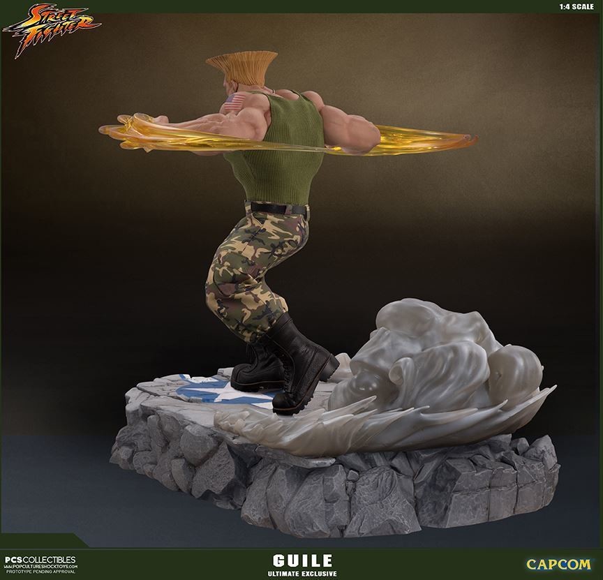 Street Fighter - Street Fighter II - Guile - Mixed Media - 1/4 - PCS Exclusive, Ultimate EX (Premium Collectibles Studio, Sideshow Collectibles) photo 3