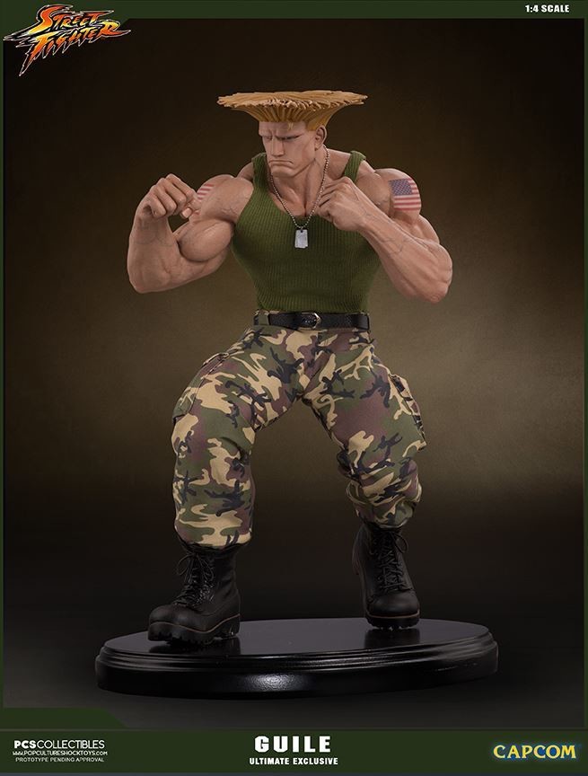 Street Fighter - Street Fighter II - Guile - Mixed Media - 1/4 - PCS Exclusive, Ultimate EX (Premium Collectibles Studio, Sideshow Collectibles) photo 6