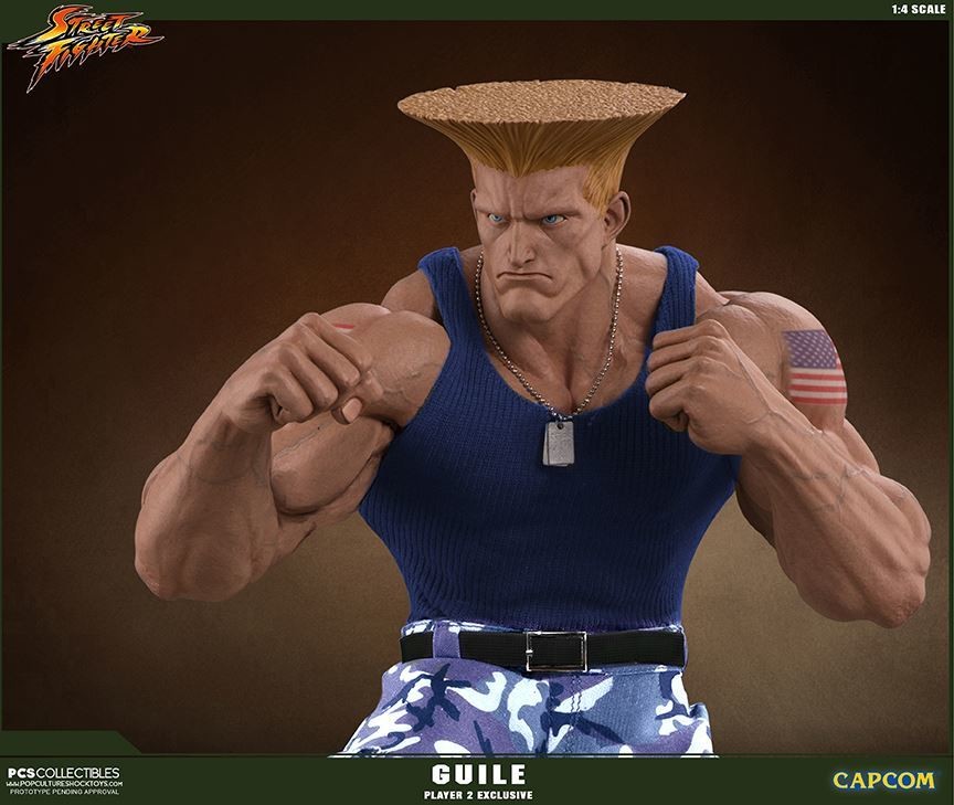 Street Fighter - Street Fighter II - Guile - Mixed Media - 1/4 - PCS Exclusive, Ultimate EX (Premium Collectibles Studio, Sideshow Collectibles) photo 7