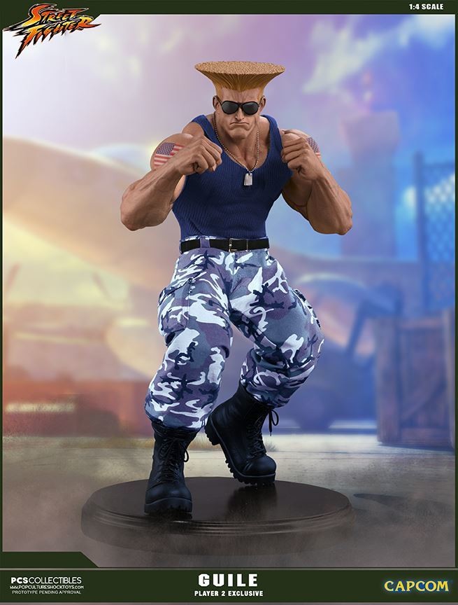 Street Fighter - Street Fighter II - Guile - Mixed Media - 1/4 - PCS Exclusive, Ultimate EX (Premium Collectibles Studio, Sideshow Collectibles) photo 8